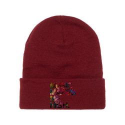 MMMH Beanie: Maroon | Floral