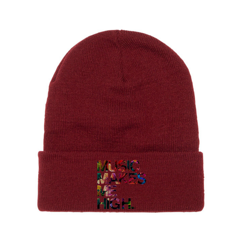 MMMH Beanie: Maroon | Floral