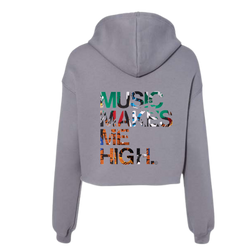 MMMH Cropped Hoodie: Storm | Graffiti