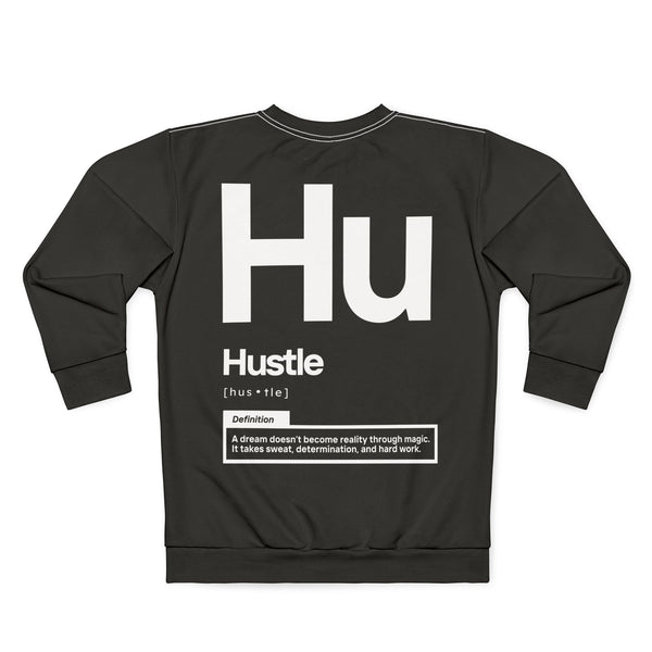 NOVL Unisex Sweatshirt: Hustle White | Black