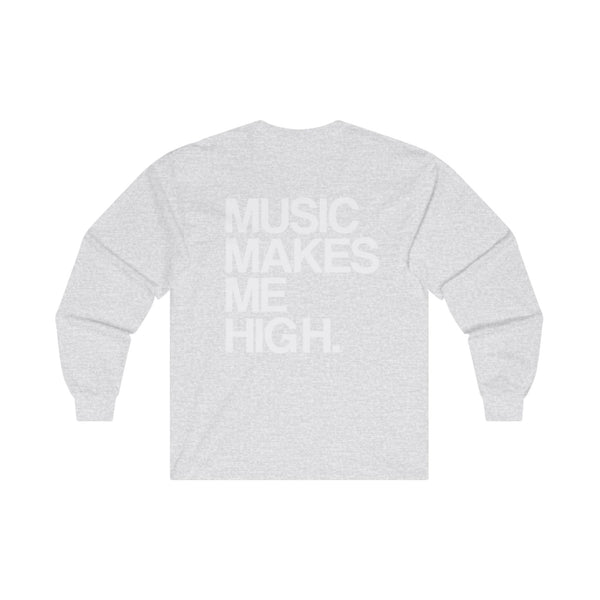 MMMH Unisex Long Sleeve Tee: Ash | White