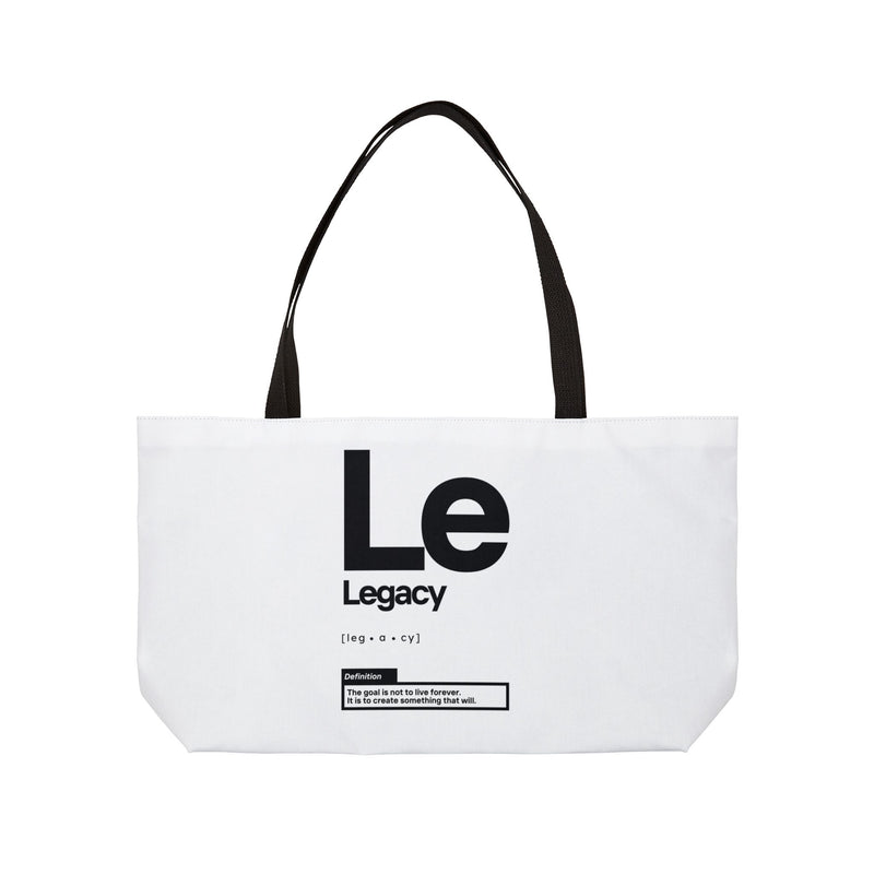 NOVL Weekender Bag (Black Handle): Legacy White | Black