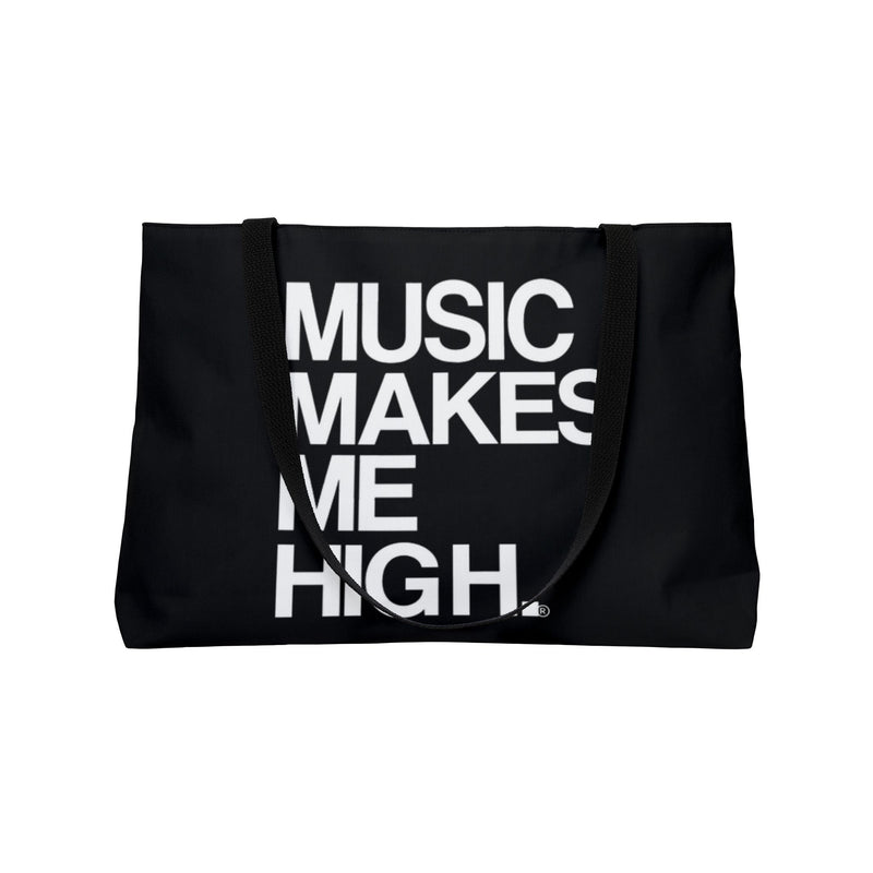 MMMH Weekender Bag (Black Handle): Black | White