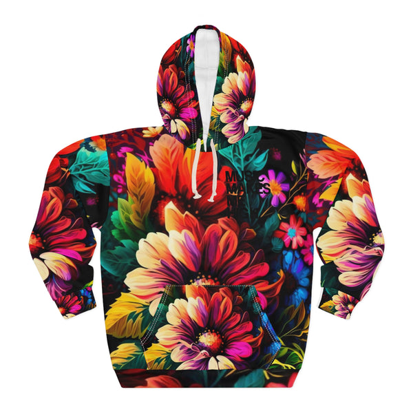 MMMH Unisex Hoodie: Floral | Black