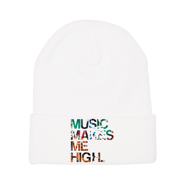 MMMH Beanie: White | Graffiti