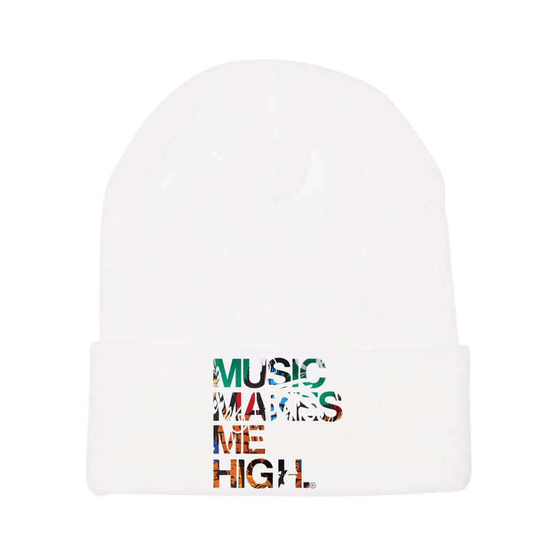 MMMH Beanie: White | Graffiti