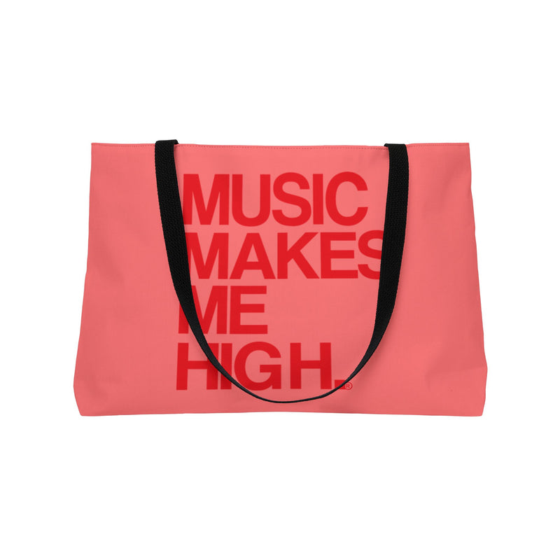 MMMH Weekender Bag (Black Handle): Light Red | Red