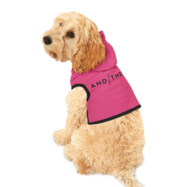 IJTT Pet Hoodie: AT Slash Black | Pink