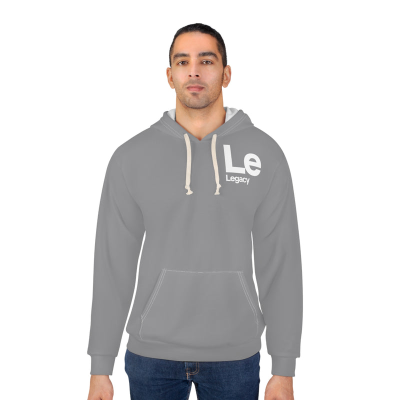 NOVL Unisex Hoodie: Legacy Grey | White