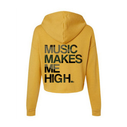 MMMH Cropped Hoodie: Heather Mustard | Camo