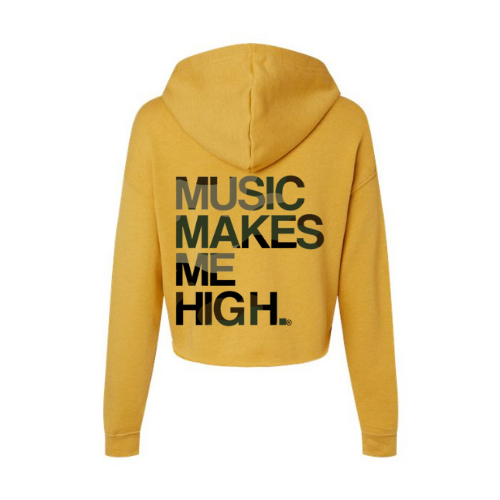 MMMH Cropped Hoodie: Heather Mustard | Camo