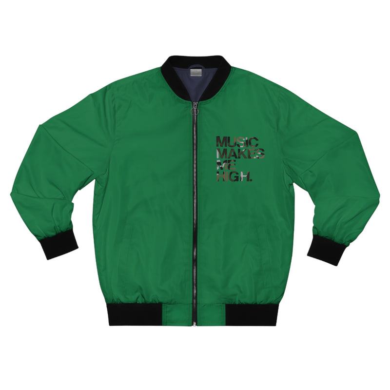 MMMH Bomber Jacket: Dark Green | Camo Lettering