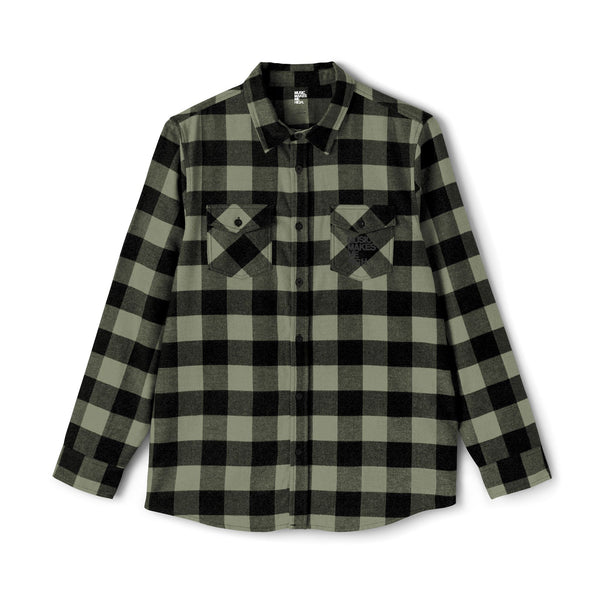 MMMH Unisex Flannel Shirt: Olive | Black