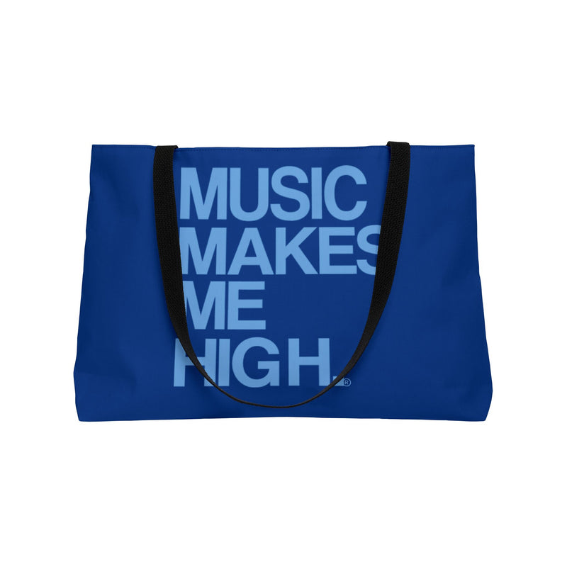 MMMH Weekender Bag (Black Handle): Dark Blue | Light Blue