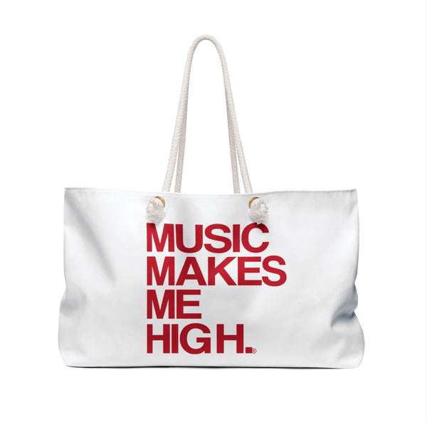 MMMH Weekender Bag (Rope Handle): White | Red