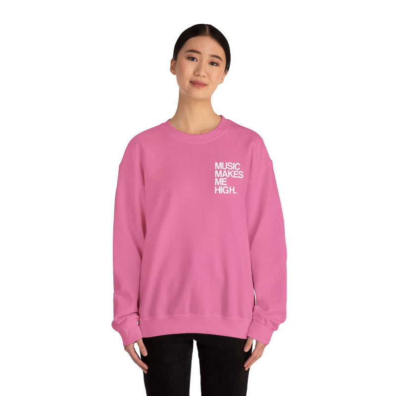 MMMH Unisex Sweatshirt: Safety Pink | White