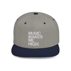 MMMH Classic Snapback: Grey | Blue_White Lettering