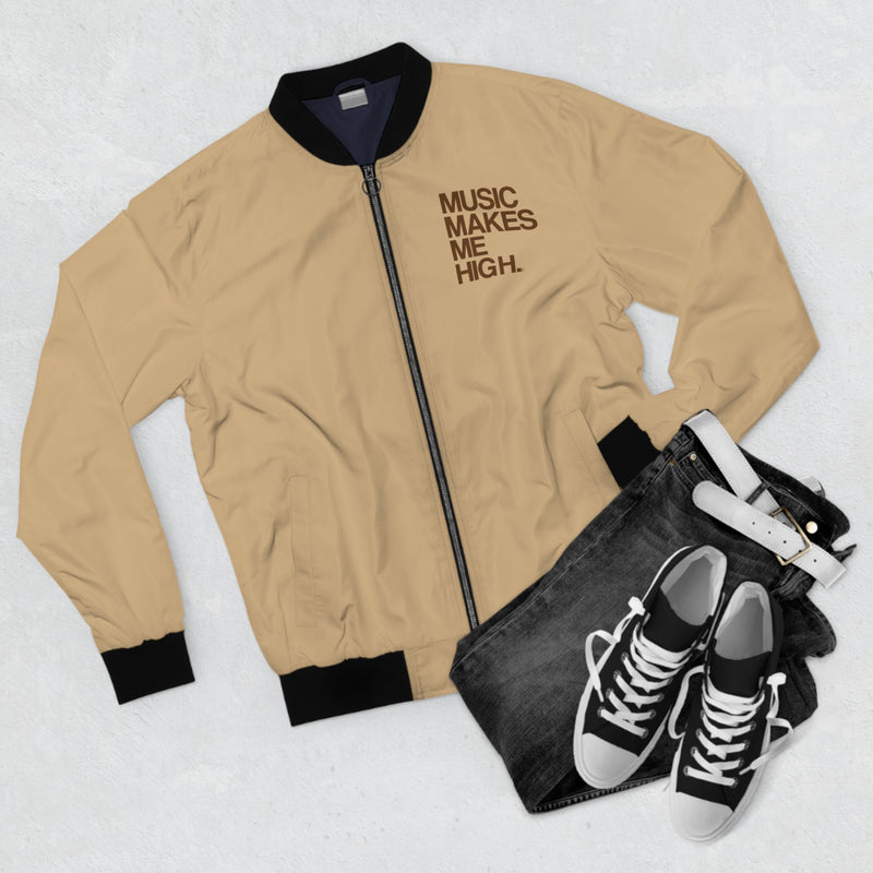 MMMH Unisex Bomber Jacket: Tan | Brown