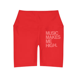 MMMH Yoga Shorts: Red | Light Red