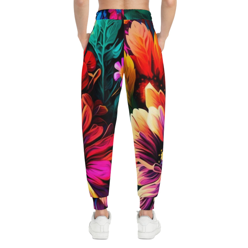 MMMH Unisex Joggers: Floral | White