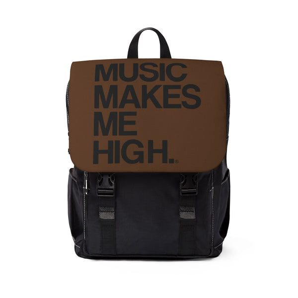 MMMH Backpack: Brown | Black Lettering