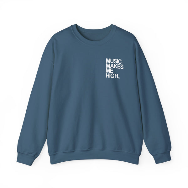 MMMH Unisex Sweatshirt: Indigo Blue | White