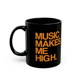 MMMH Black Mug: Safety Orange