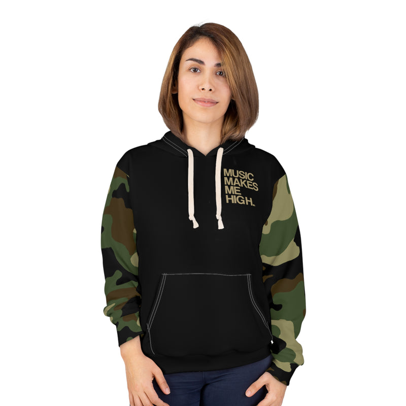 MMMH Unisex Hoodie: Camo/Black | Gold