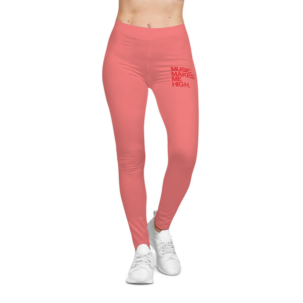 MMMH Leggings: Light Red | Red