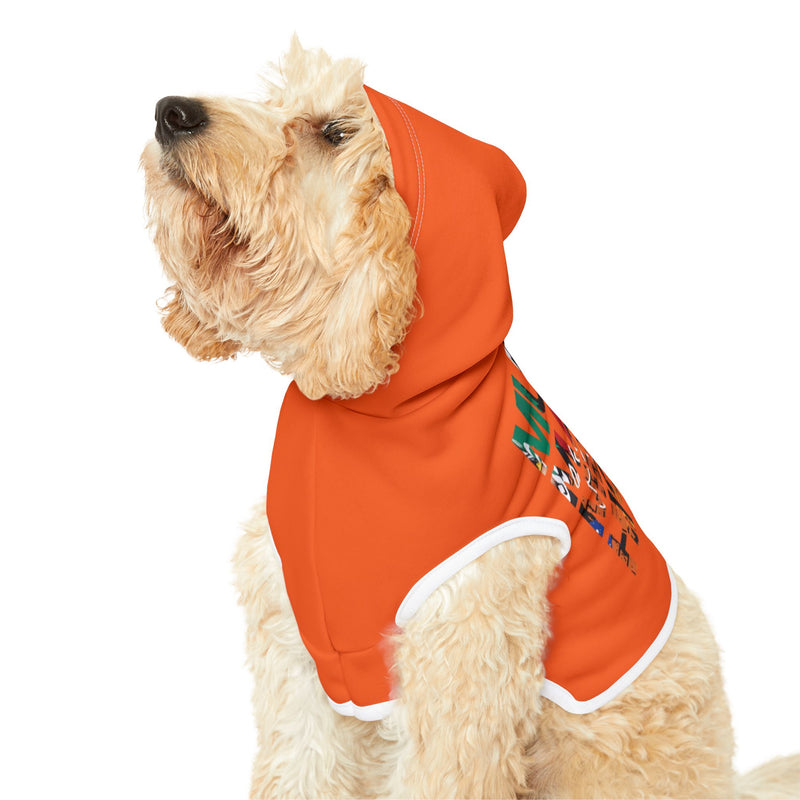 MMMH Pet Hoodie: Orange | Graffiti