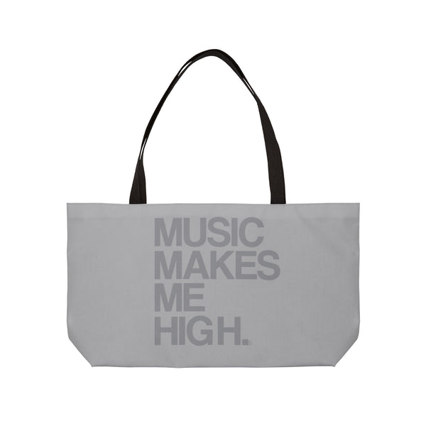 MMMH Weekender Bag (Black Handle): Light Grey | Grey