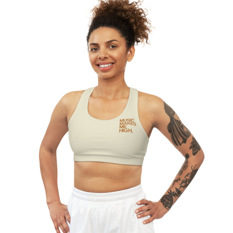 MMMH Sports Bra: Beige | Light Brown