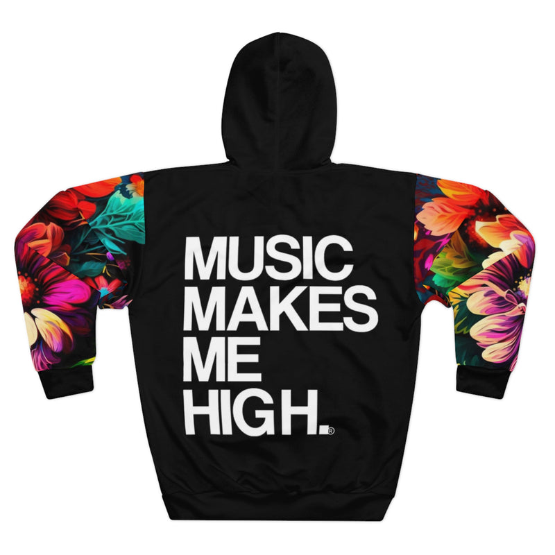 MMMH Unisex Hoodie: Floral/Black | White