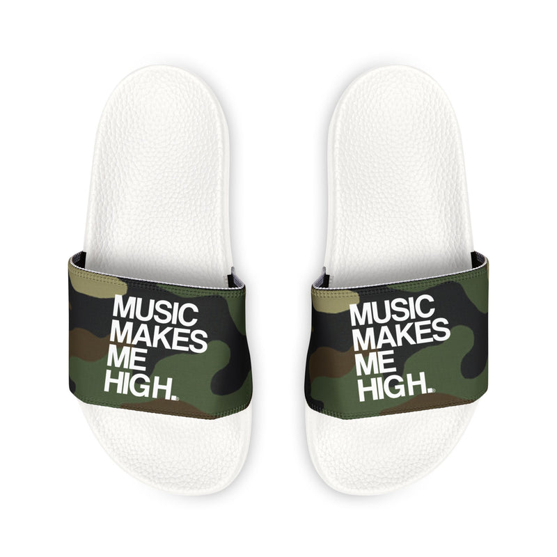 MMMH Unisex Sandals: Camo/White | White