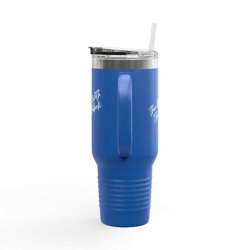 TGWTN Insulated Mug: White | Royal