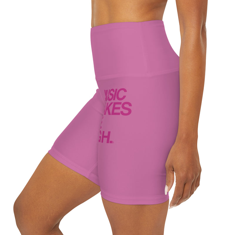 MMMH Yoga Shorts: Light Pink | Pink