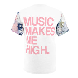 MMMH Unisex T-Shirt: Flowers/White | Pink