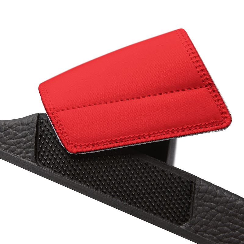 MMMH Unisex Slides: Red/Black | Black