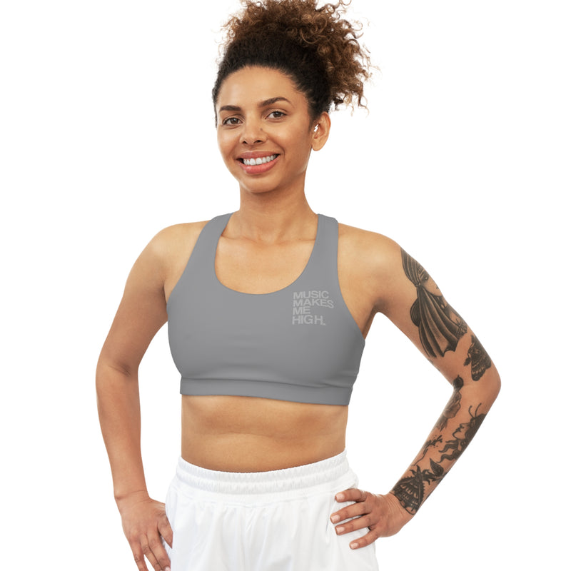 MMMH Sports Bra: Grey | Light Grey