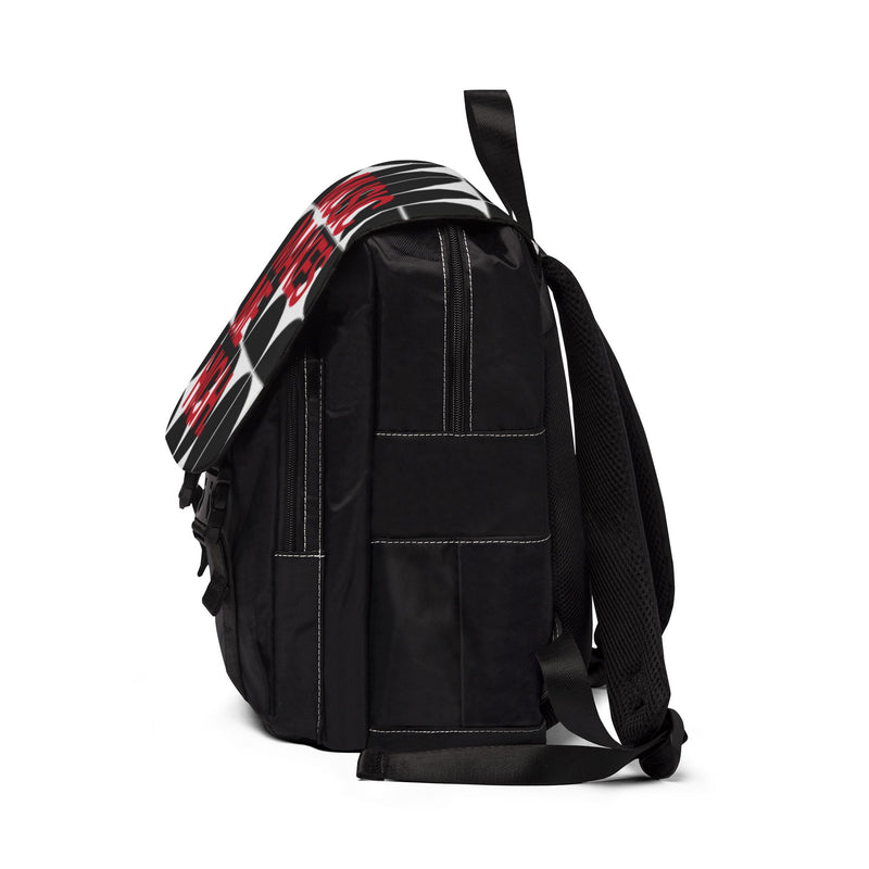 MMMH Backpack: Black Geo | Red