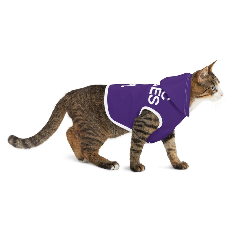 MMMH Pet Hoodie: Purple | White