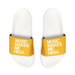 MMMH Unisex Slides: Yellow/White | White