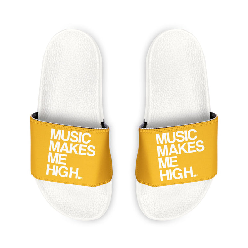 MMMH Unisex Slides: Yellow/White | White