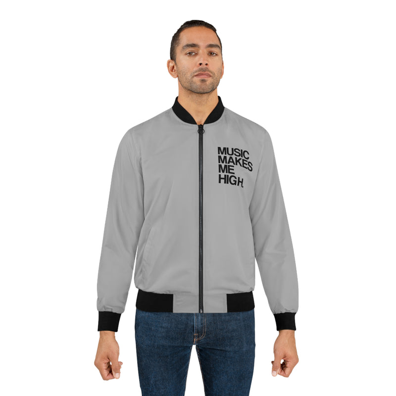 MMMH Unisex Bomber Jacket: Light Grey | Black