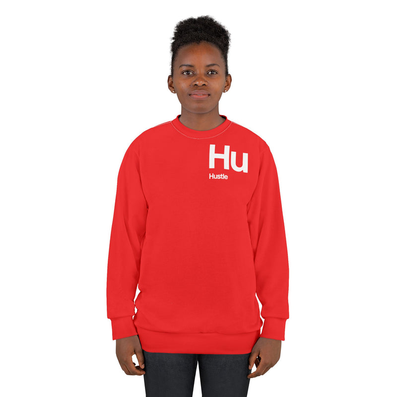 NOVL Unisex Sweatshirt: Hustle White | Red