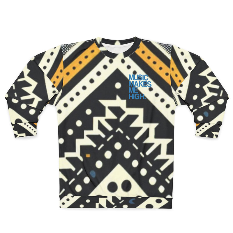 MMMH Unisex Sweatshirt: Black Abstract | Blue