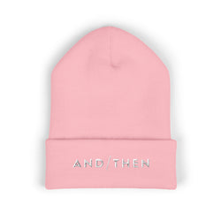 IJTT Beanie Hat: AT Slash White | Light Pink