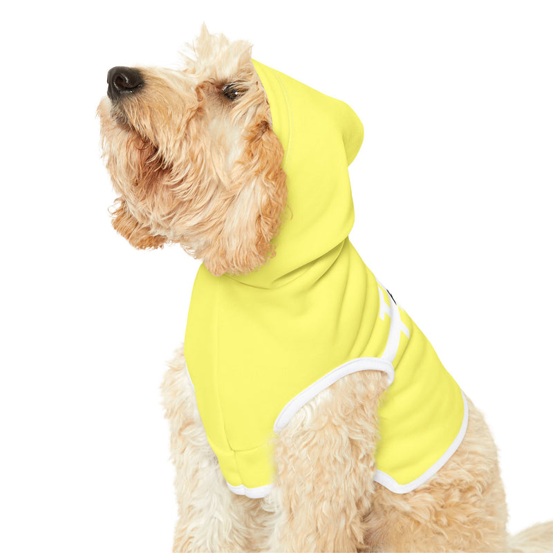 IJTT Pet Hoodie: AT Strike White | Yellow