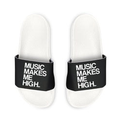 MMMH Unisex Slides: Black/White | White