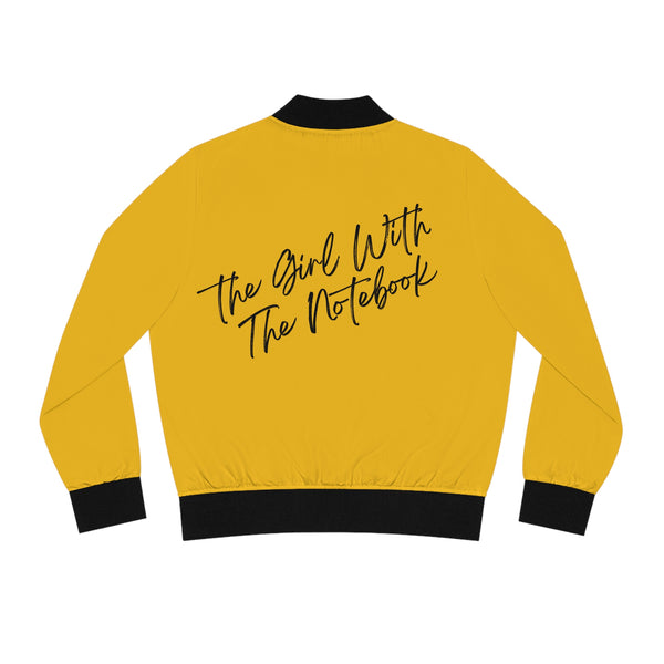 TGWTN Women's Bomber Jacket: Black | Yellow